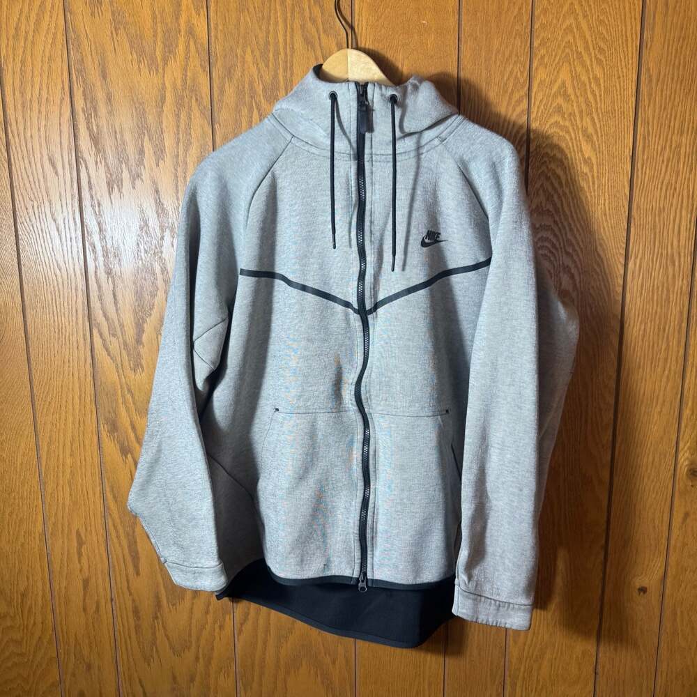 Nike Sportswear Tech Fleece Full-Zip Windrunner Hoodie 3XL Heather Grey